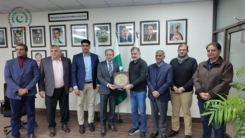 Pakistan Ambassador to the United Nations visits Olympic House in Lahore