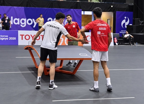 Lebanon bounce back to reach teqball semifinals