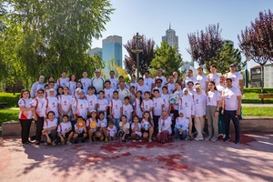 Uzbek sports leaders join 300 students in Asian Games Fun Run