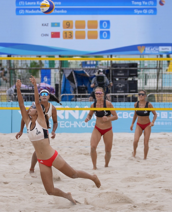 The women’s beach volleyball test event (Photo: en.sanya2026.cn)