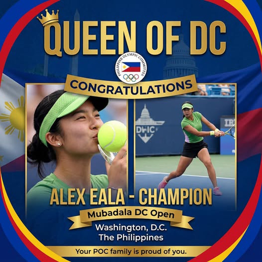 Eala makes tennis history for Philippines in Washington DC