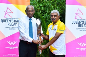 Maldives welcomes Queen's Baton for 2022 Commonwealth Games