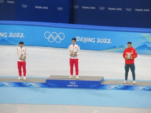 Short track gold and silver for China after Hungary yellow card