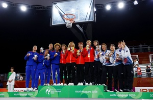 Aichi native Hirashita fires Japan women to dramatic 3x3 basketball gold