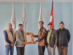 Nepal NOC welcomes International Sepaktakraw Secretary General Dato Abdul Halim Kader