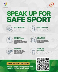 OCA steps up ‘safe sport’ campaign at Asian Games