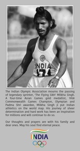 India’s ‘Flying Sikh’ Milkha Singh dies of Covid-19, aged 91