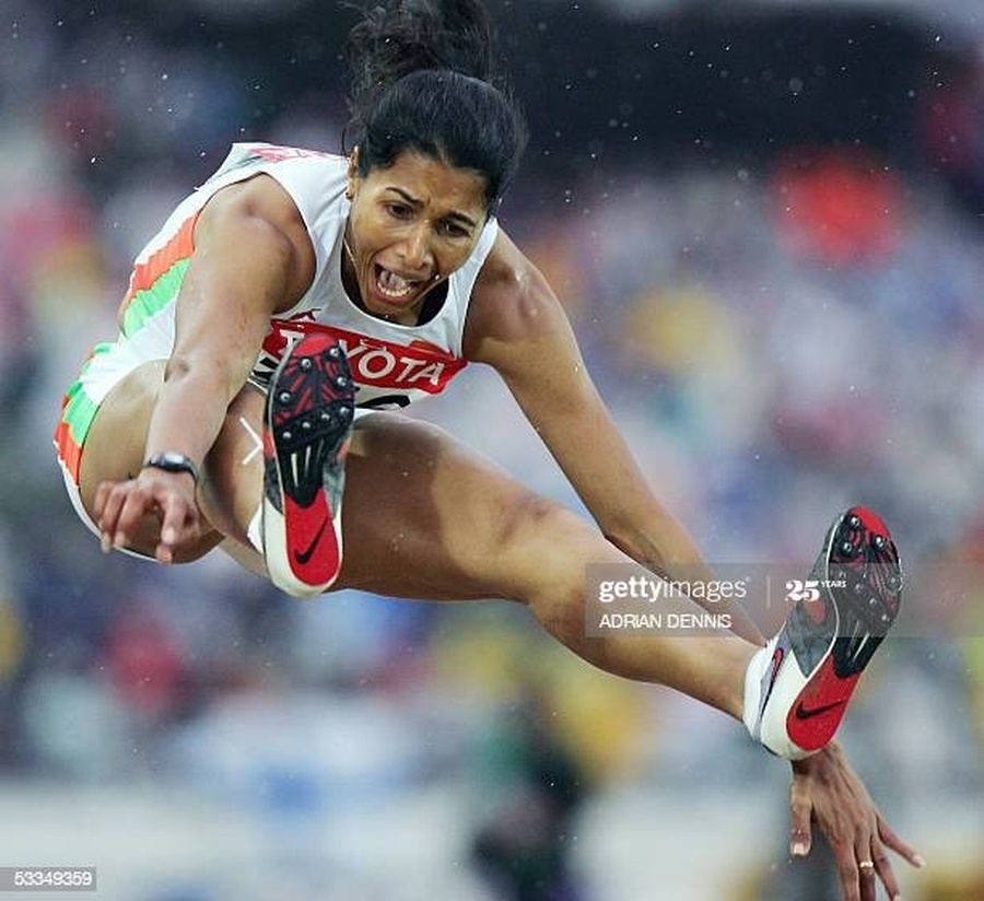 Retired Indian athletic star Anju Bobby George. © Getty Images