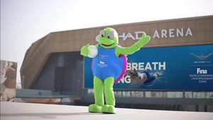 Turtle mascot unveiled for FINA world short-course champs in Abu Dhabi