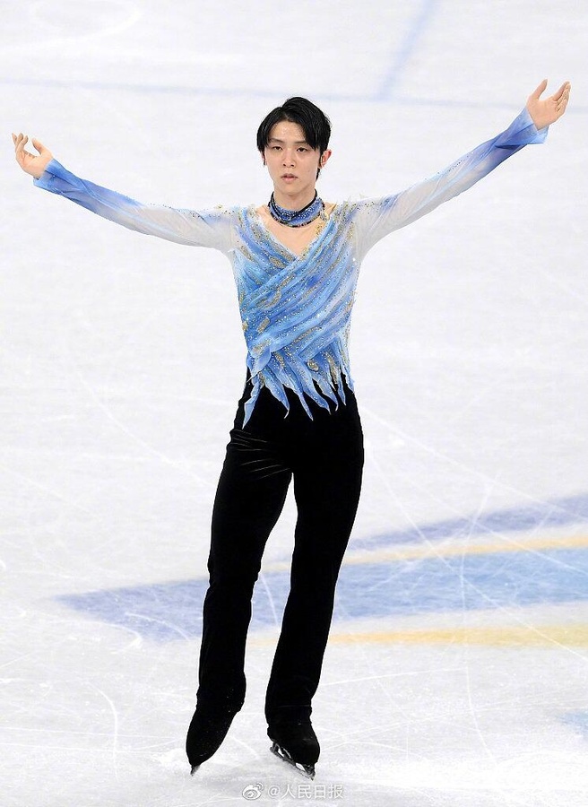 Two-time defending Olympic champion Yuzuru Hanyu of Japan finished eighth in the men’s short programme on Tuesday. (Photo: Sports China)