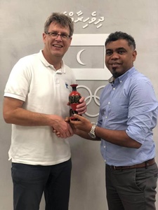 ITTF chief Weikert becomes first IF President to visit Maldives NOC