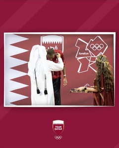 QOC President Sheikh Joaan presents Barshim with upgraded Olympic silver medal