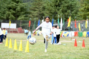 The joy of Olympic Day in Bhutan