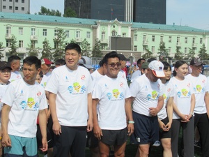 ‘Let’s move’ in Mongolia for Hangzhou Asian Games Fun Run