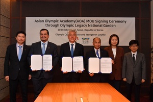 OCA signs MoU for Asian Olympic Academy with Jeongseon county