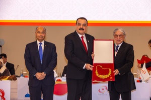 Afghanistan NOC President-in-exile Hafizullah Wali Rahimi receives OCA Order of Merit