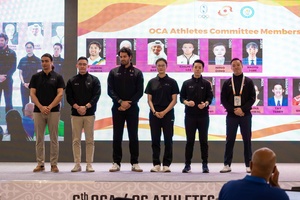 Chair of OCA Athletes Committee Ding Ning urges athletes to reach out for support