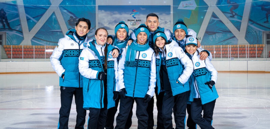 Team Kazakhstan with their official uniforms for Beijing 2022 (Photo: Olympic.kz).