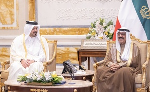 Kuwait Amir & Crown Prince receives OCA President at Bayan Palace