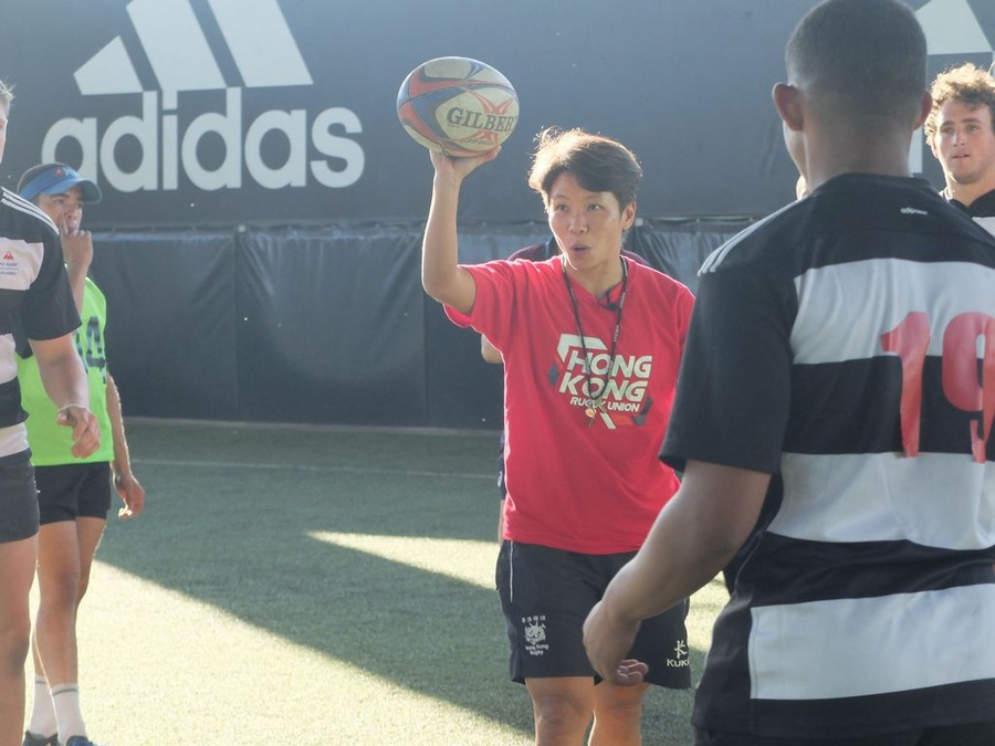 Royce Chan is a former Hong Kong women’s team captain and now a coach. © World Rugby