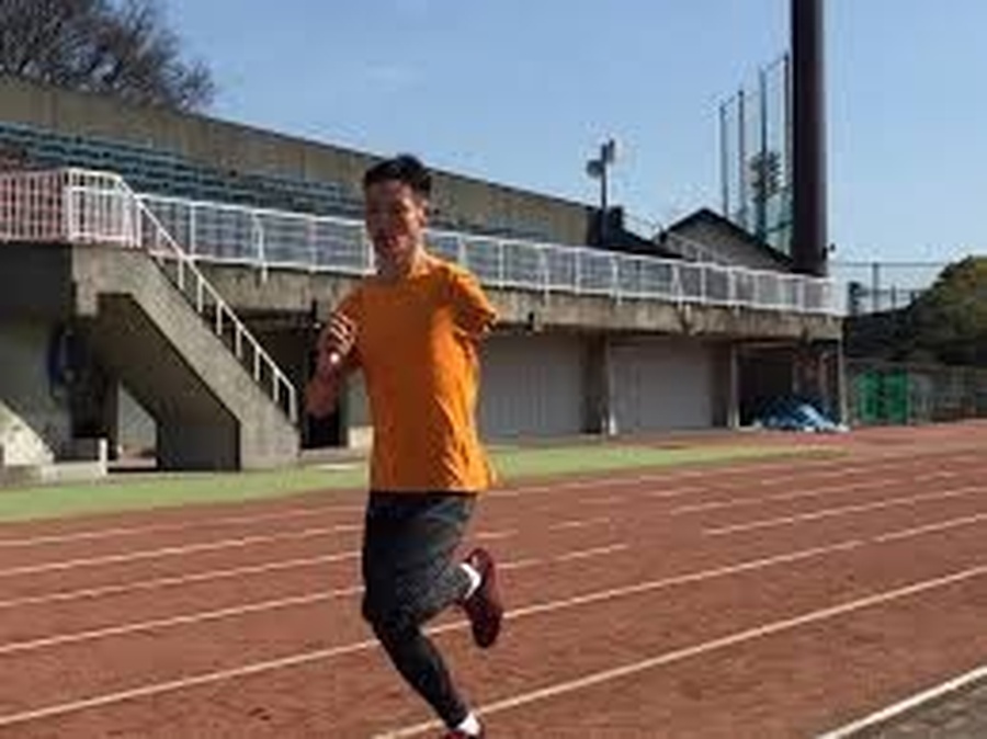 Byamba-ochir Garmaabazar training in Yaizu. © Kyodo News