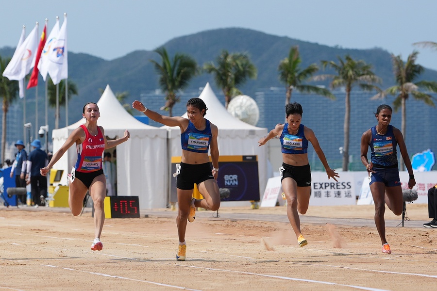 Thai flyer Jirapat Khanonta masters speed on sand to clinch women's 60m gold