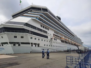 Asian Games ‘floating village’ docks in Nagoya Port